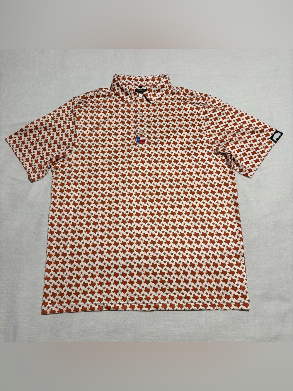 Men’s Last Stand Texas 512 Ultimate Comfort Performance Golf Polo | Size Large
